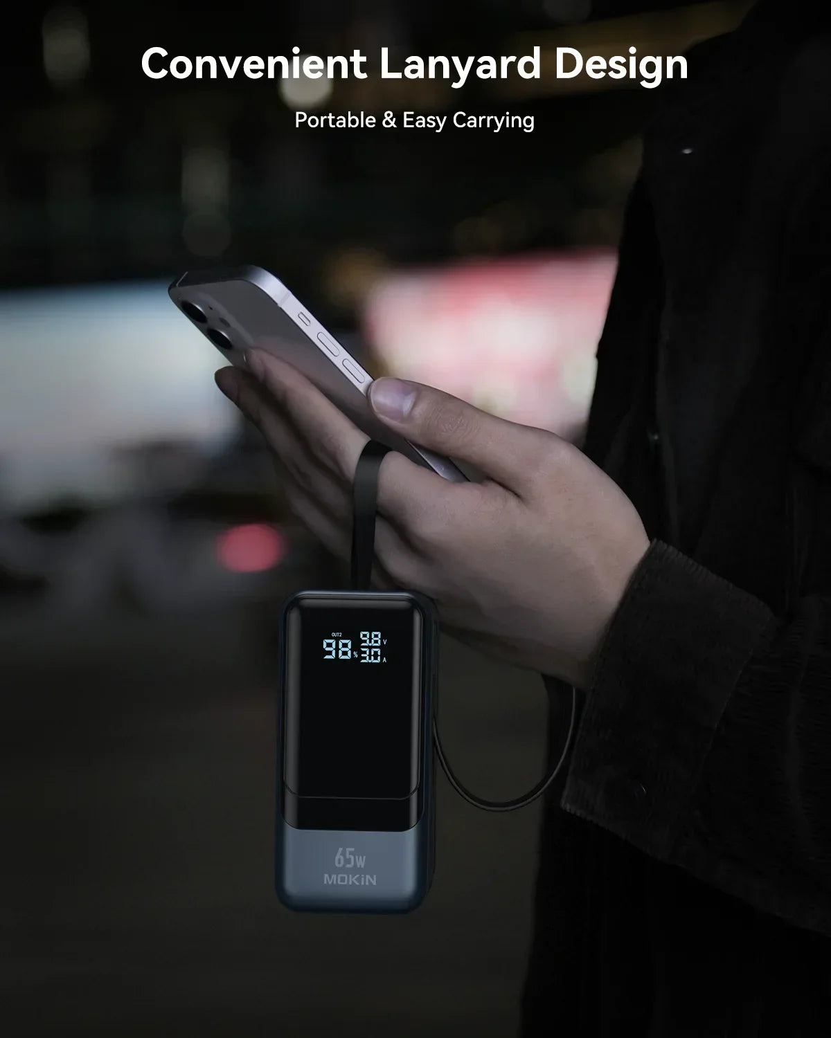 65W Power Bank with Fast Charging Battery Pack for MacBook, Laptop, iPhone, iPad, Android