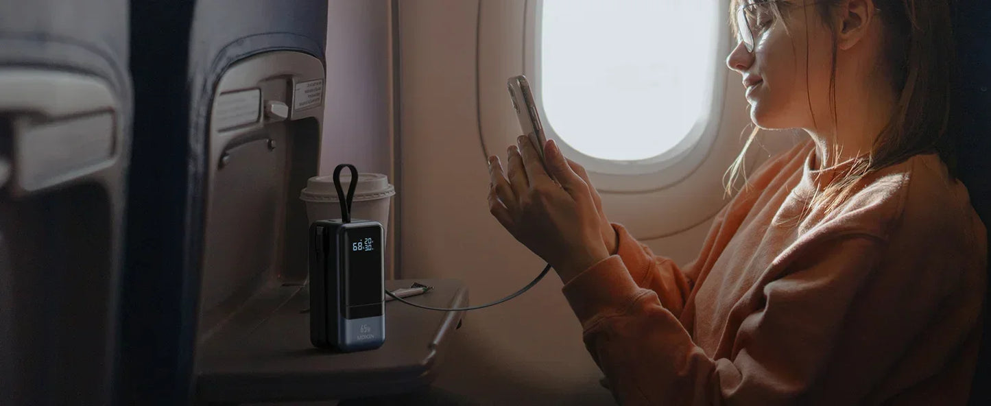 65W Power Bank with Fast Charging Battery Pack for MacBook, Laptop, iPhone, iPad, Android