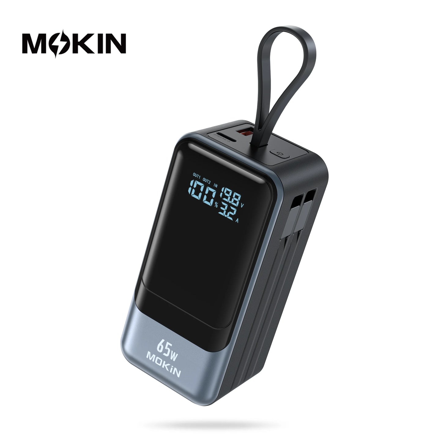 65W Power Bank with Fast Charging Battery Pack for MacBook, Laptop, iPhone, iPad, Android