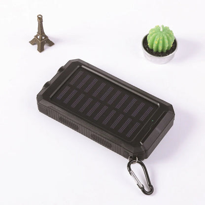 200000mah Waterproof Solar Powerbank Portable Large Capacity Charger Solar Fast Charging Waterproof With Compass For Ios Android